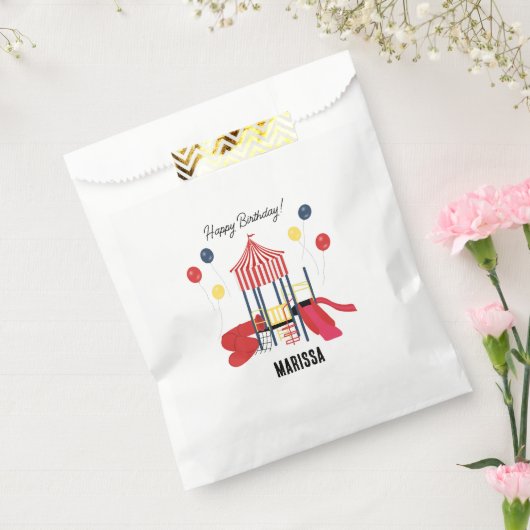 Speeltuin Kinder Jongens Meisjes Verjaardag Aangep Bedankzakje (Gezegeld)