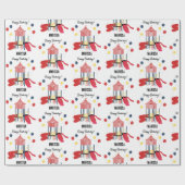 Speeltuin Kinder Jongens Meisjes Verjaardag Aangep Cadeaupapier (Vlak)