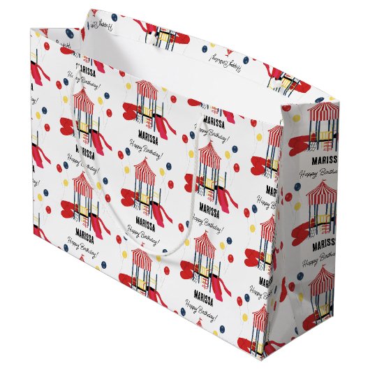 Speeltuin Kinder Jongens Meisjes Verjaardag Aangep Groot Cadeauzakje (Achterkant Gekanteld)