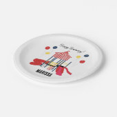 Speeltuin Kinder Jongens Meisjes Verjaardag Aangep Papieren Bordje (Gekanteld)