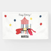 Speeltuin Kinder Jongens Meisjes Verjaardag Aangep Spandoek (Horizontaal)