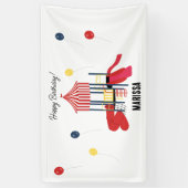 Speeltuin Kinder Jongens Meisjes Verjaardag Aangep Spandoek (Verticaal)