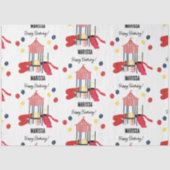 Speeltuin Kinder Jongens Meisjes Verjaardag Aangep Tissuepapier (Voorkant)