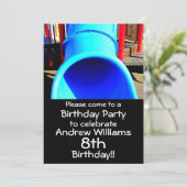 Speeltuin of Park Verjaardagsfeestje Uitnodiging (Staand voorkant)