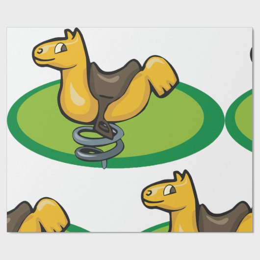 Speeltuin Paard Spring Rider Cadeaupapier (Vlak)