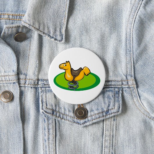 Speeltuin Paard Spring Rider Ronde Button 7,6 Cm