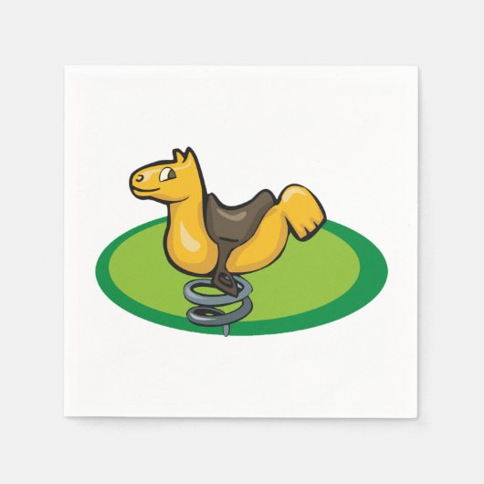 Speeltuin Paard Spring Rider Servet (Voorkant)