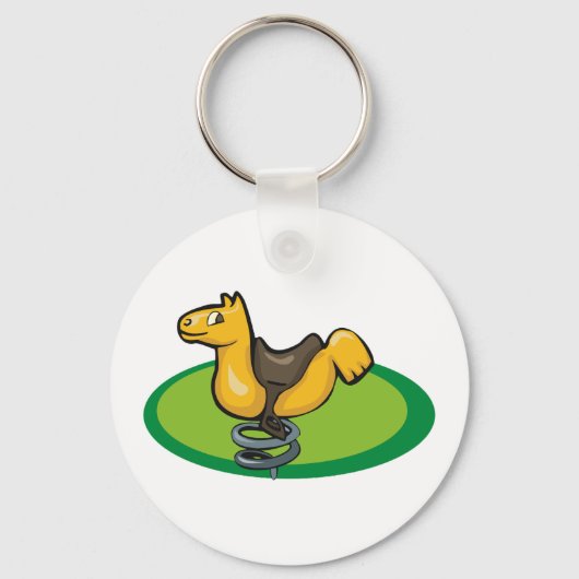 Speeltuin Paard Spring Rider Sleutelhanger (Voorkant)