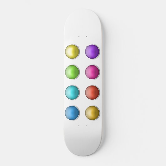 Speeltuin Skateboarder Button Ball Bubble 3D Persoonlijk Skateboard (Voorkant)