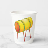 Speeltuin Tunnel Tube Kinder activiteiten Papieren Bekers (Voorkant)