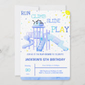 Speeltuin Verjaardag Uitnodiging (Voorkant)