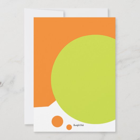 Speeltuin Verjaardagsfeest Kaart (Achterkant)