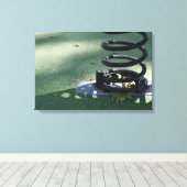 Speeltuin voor kinderen 16 Metal Spring Canvas Afdruk (Insitu (Houten vloer))
