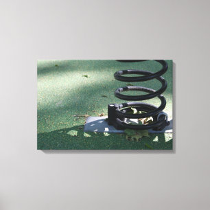 Speeltuin voor kinderen 16 Metal Spring Canvas Afdruk