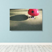 Speeltuin voor Kinderen 30 Ladybug schommelend Can Canvas Afdruk (Insitu (Houten vloer))