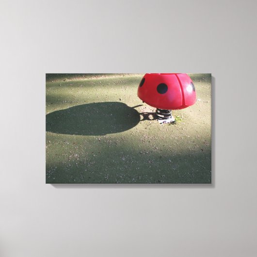 Speeltuin voor Kinderen 30 Ladybug schommelend Can Canvas Afdruk (Voorkant)