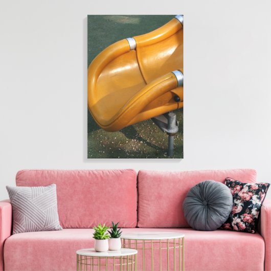 Speeltuin voor Kinderen 32 Gele Dia Canvas (Insitu (Woonkamer))