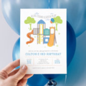 Speeltuinfeest op de Park Verjaardag uitnodiging