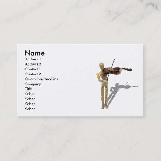 SpeelViolin081210, naam, adres 1, adres 2.. Visitekaartje (Voorkant)
