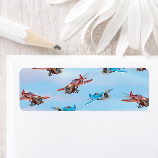 Speelvliegtuigen Etiket (Insitu)