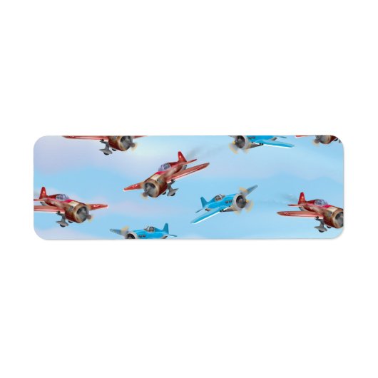 Speelvliegtuigen Etiket (Voorkant)