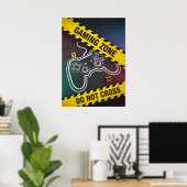 Speelzone Niet Overschrijden Poster (Thuiskantoor)
