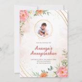 Speenceremonie uitnodiging & Annaprasan uitnodigin (Voorkant)