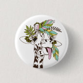 Speengirafertong Ronde Button 3,2 Cm (Voorkant)