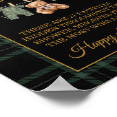 Speenzoekspel Bord Teddybeer Saliegroen Poster (Hoek)