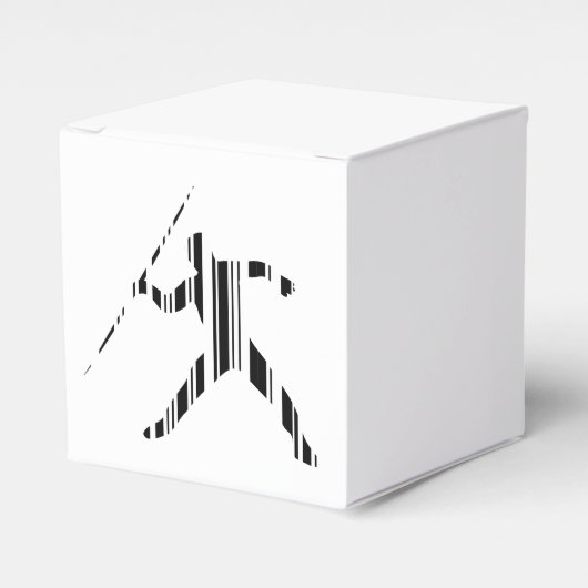 Speer BAR CODE Sport Atletiek Patroon Bedankdoosjes (Voorkant Zijde)