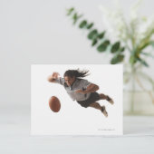 Speerbiefspeler voor mannen briefkaart (Staand voorkant)