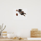 Speerbiefspeler voor mannen poster (Keuken)