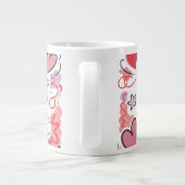 Speerliefde Doodle-illustratie Grote Koffiekop (Achterkant)
