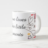 Speerliefde Doodle-illustratie Grote Koffiekop (Voorkant rechts)