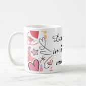 Speerliefde Doodle-illustratie Koffiemok (Links)