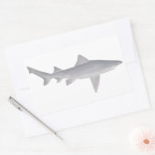 speertandhaai rechthoekige sticker (Envelop)