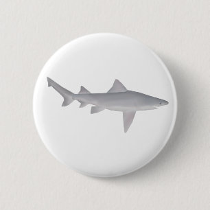 speertandhaai ronde button 5,7 cm