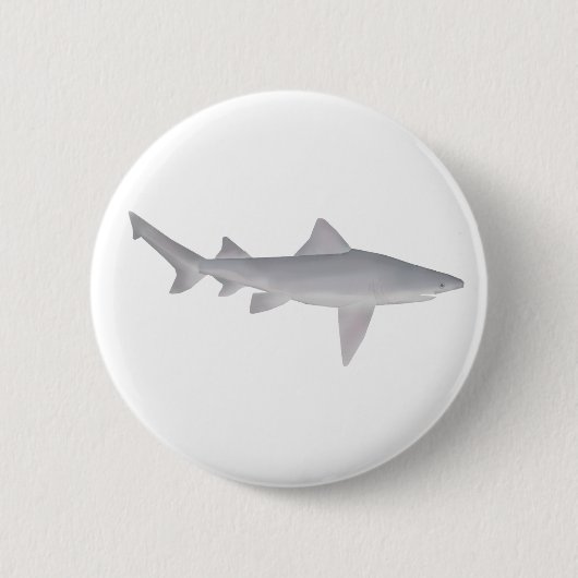 speertandhaai ronde button 5,7 cm (Voorkant)