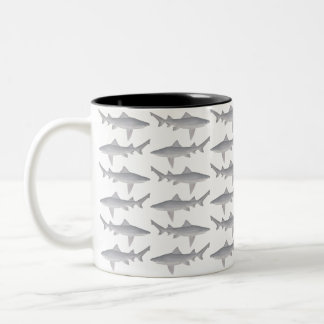 speertandhaai tweekleurige koffiemok