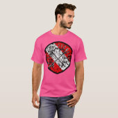 Speervissen Freediving met Diver Down Flag T-shirt (Voorkant volledig)