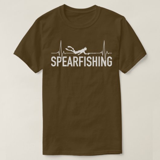 Speervissen hartslag 1 t-shirt (Design voorkant)