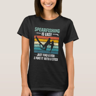 Speervissen is gemakkelijk om een vis te vinden en t-shirt
