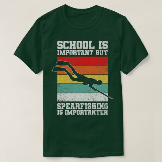 Speervissen Spearfisher 1 T-shirt (Design voorkant)