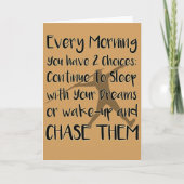 Speerwerpen Inspirerend Kaart (Voorkant)