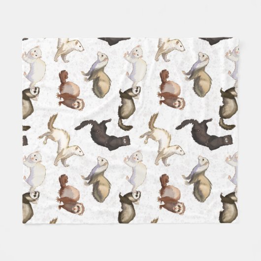 Speful Ferret Business Fleece Deken (Voorkant (Horizontaal))