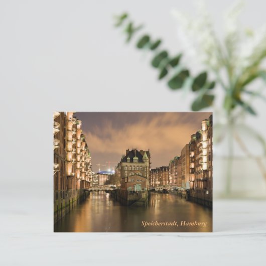 Speicherstadt, Hamburg Briefkaart (Staand voorkant)