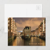 Speicherstadt, Hamburg Briefkaart (Voorkant / Achterkant)