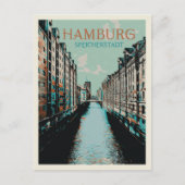 Speicherstadt Hamburg - Iconisch Warehouse Distric Briefkaart (Voorkant)