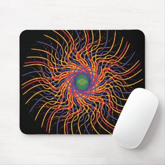 Speider eye/Black BG Mousepad Muismat (Met muis)