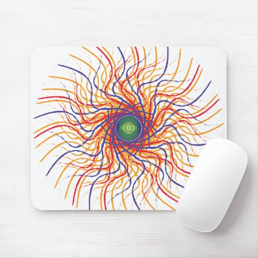 Speider eye/White BG Mousepad Muismat (Met muis)